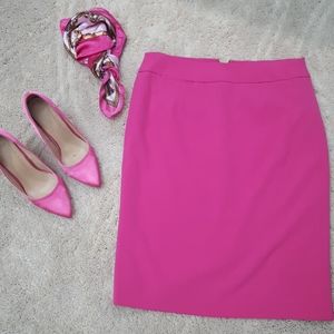 Pencil skirt classic fuchsia pink